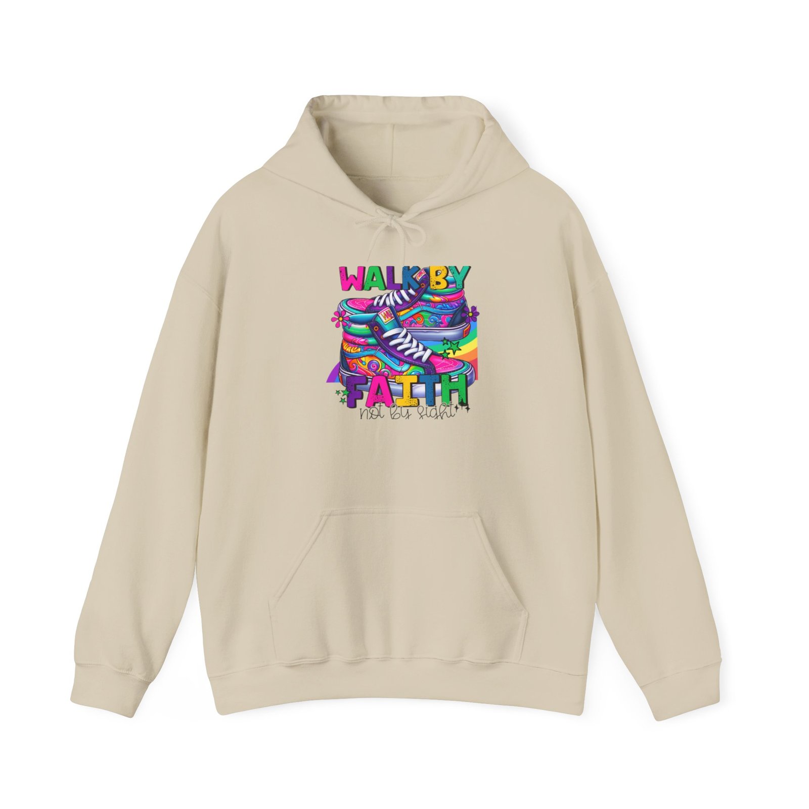 Faith Walk Hoodie – Colorful 'Walk by Faith' Inspirational Sweatshirt - Image 21